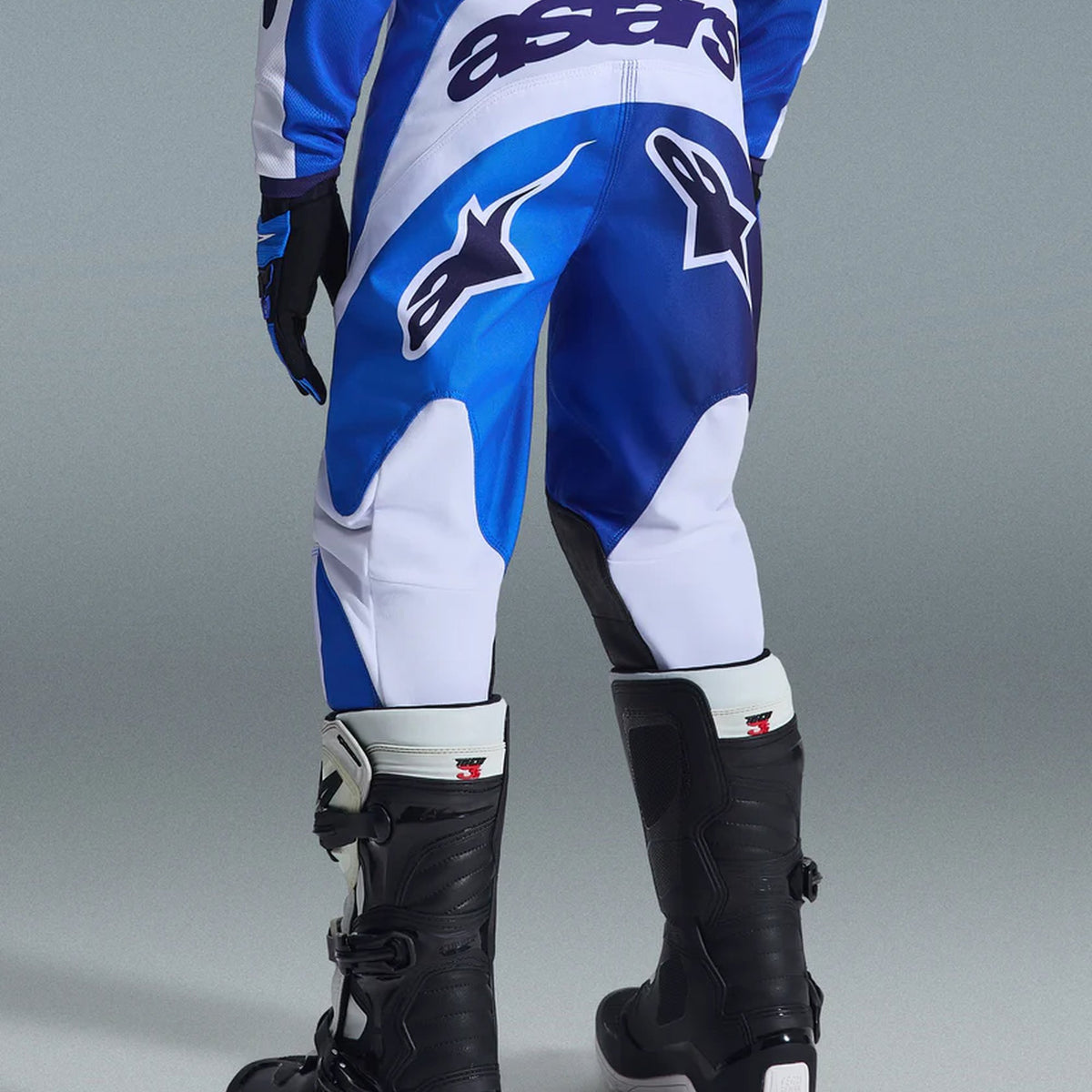 Alpinestars Youth Fluid Portl UCLA Blau/Weiß Crosshose