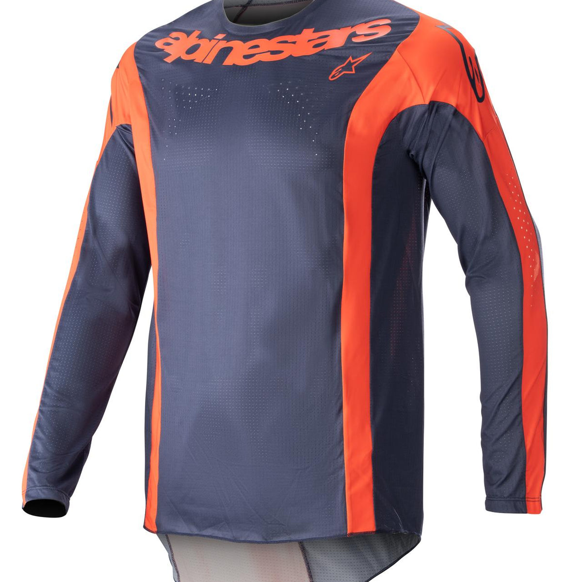 Alpinestars Techstar Arch Donkerblauw/Fel Oranje Crossshirt