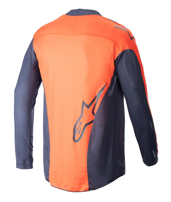 Alpinestars Techstar Arch Donkerblauw/Fel Oranje Crossshirt