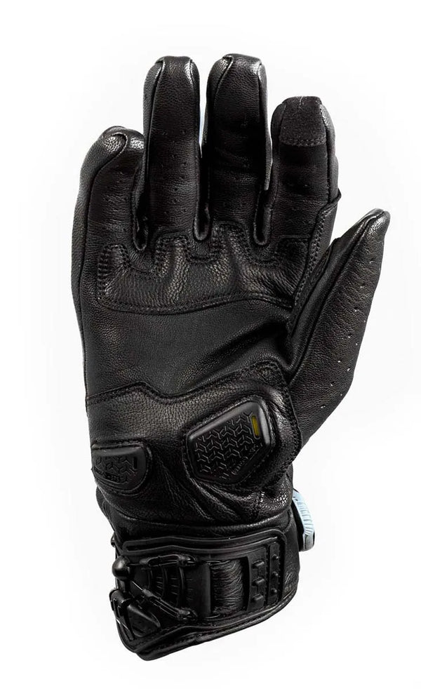 Knox Orsa Leather MK3 Summer Motorcycle Gloves with Boa Closure Black