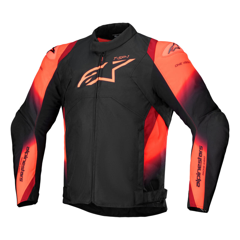 Alpinestars T-SP 1 v2 Waterproof Schwarz/Fluorot Motorradjacke