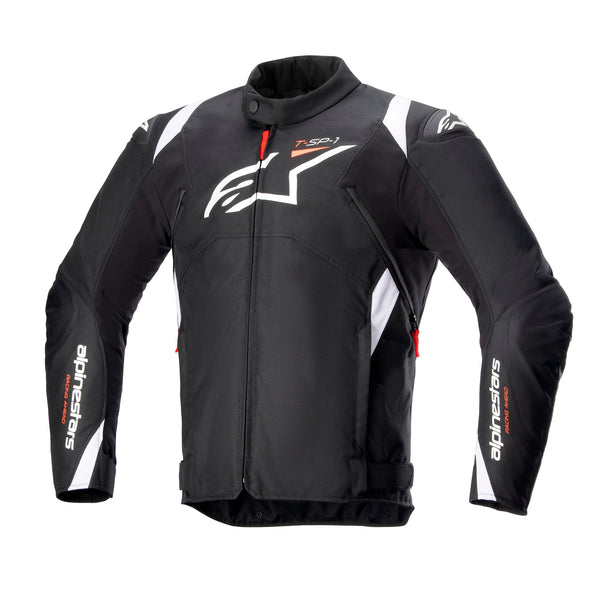 Alpinestars T-SP 1 v2 Wasserdichte Motorradjacke Schwarz/Weiß