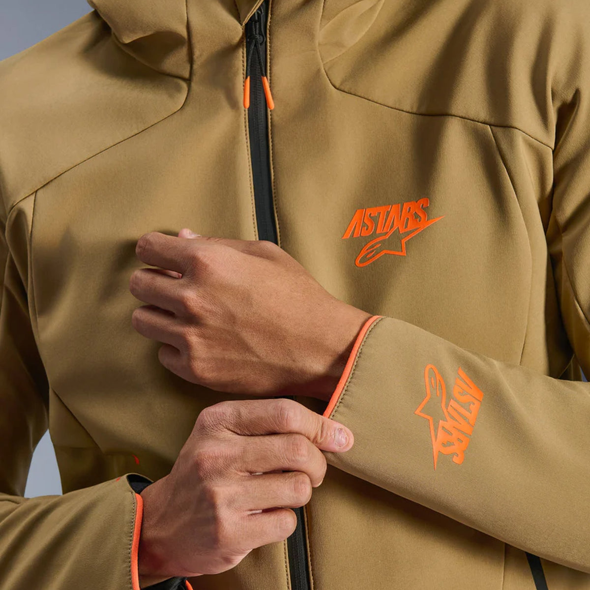 Alpinestars Aeroshell Waterproof Khaki Motorjas