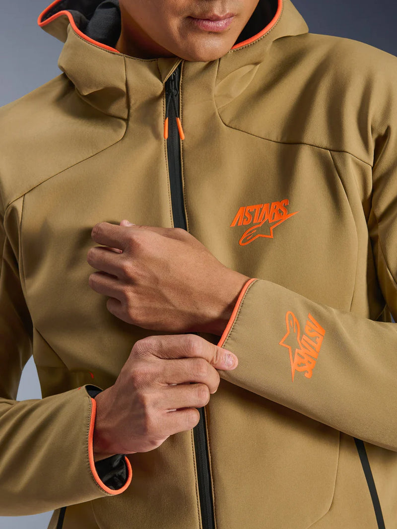 Alpinestars Aeroshell Waterproof Khaki Motorjas