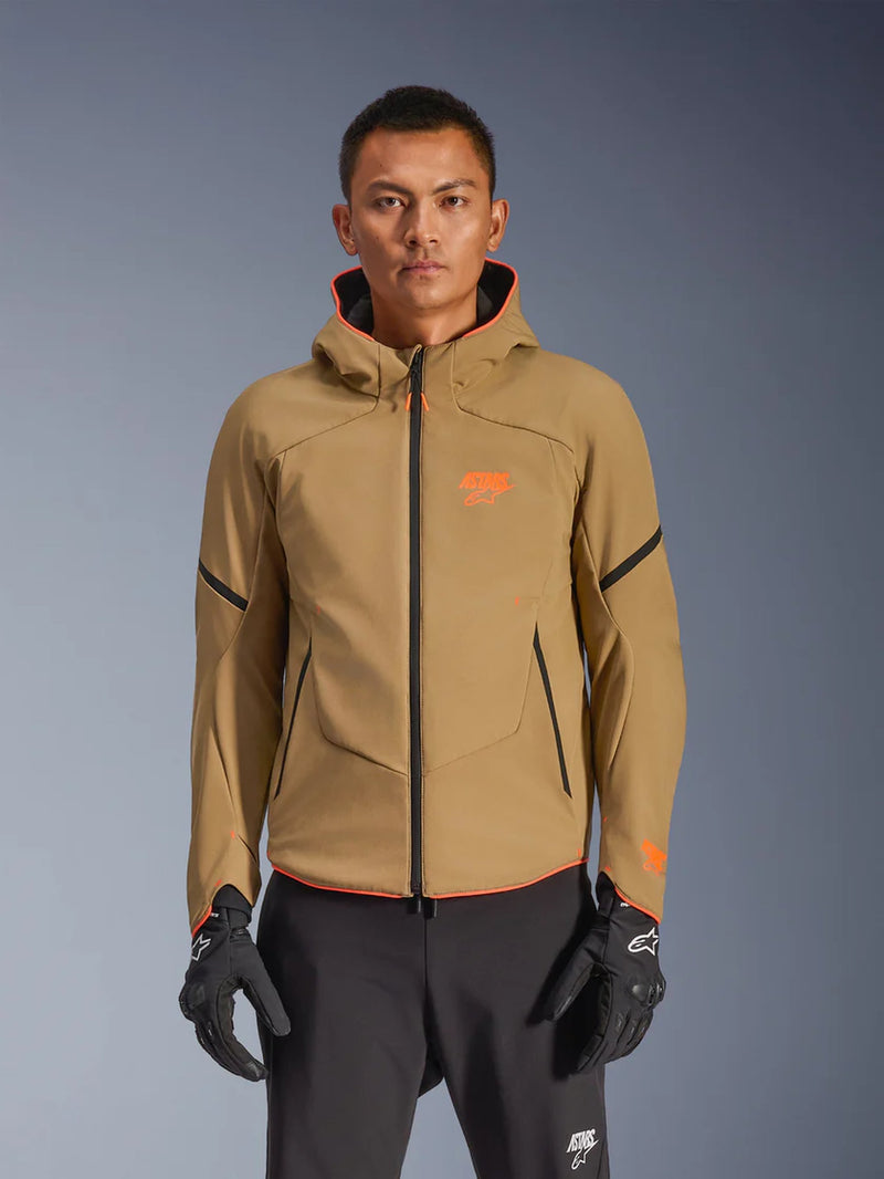 Alpinestars Aeroshell Waterproof Khaki Motorjas