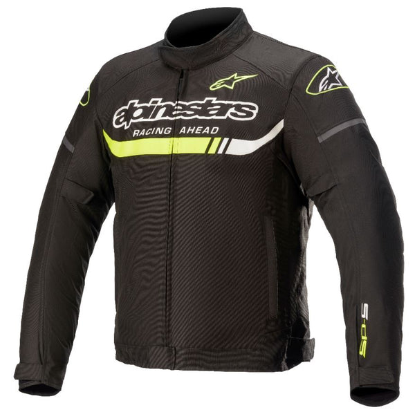 Alpinestars T-SP S Ignition Waterproof Zwart/Fluogeel Motorjas