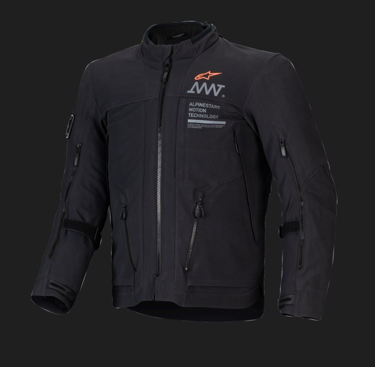 Alpinestars AMT-8 Stretch Drystar XF Black Motorcycle Jacket