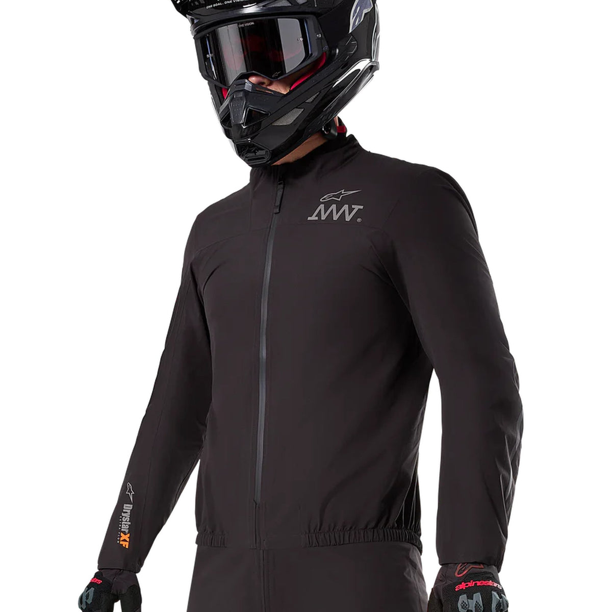 Alpinestars AMT-8 Stretch Drystar XF Black Motorcycle Jacket