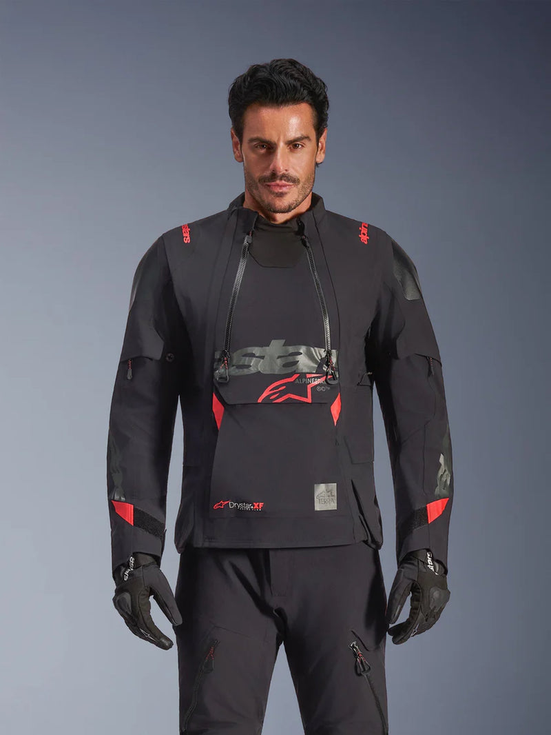 Alpinestars Harok Pro Drystar XF Laminated Schwarz/Rot Motorradjacke