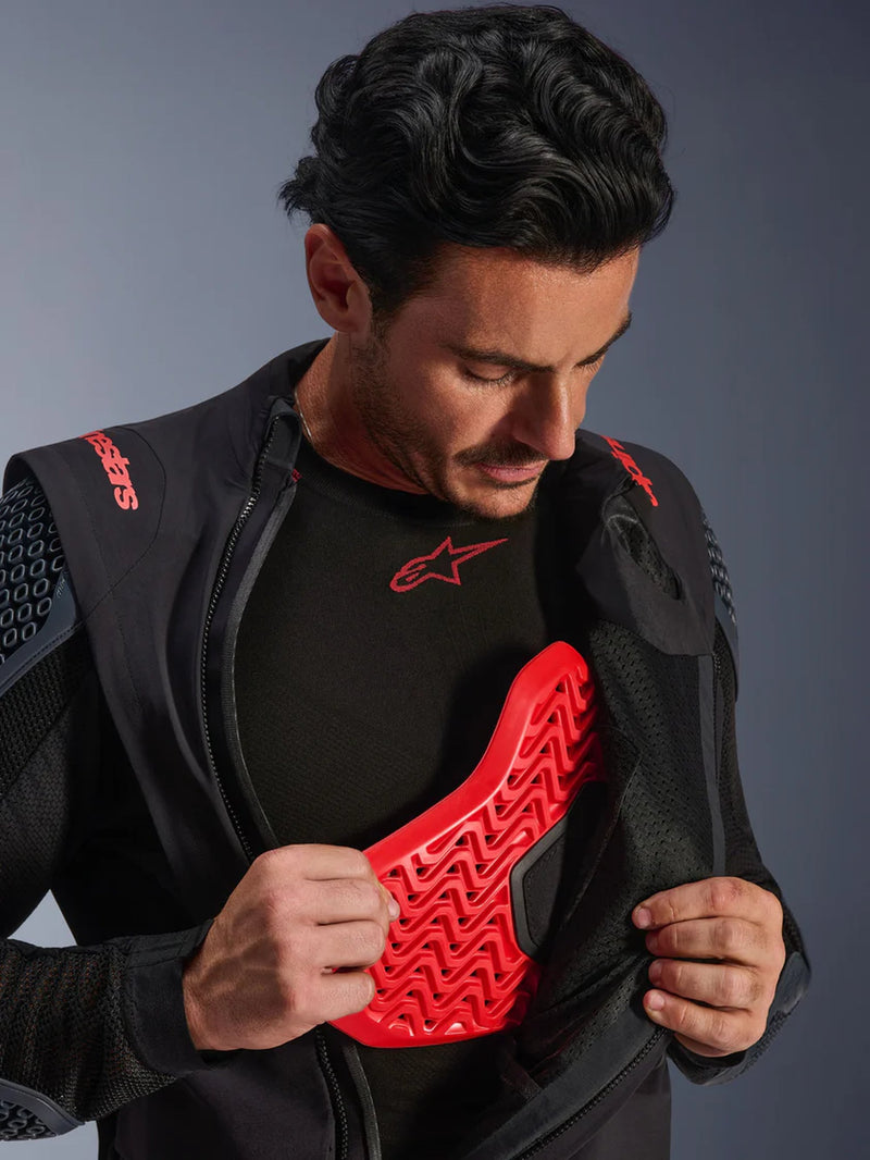 Alpinestars Harok Pro Drystar XF Laminated Schwarz/Rot Motorradjacke