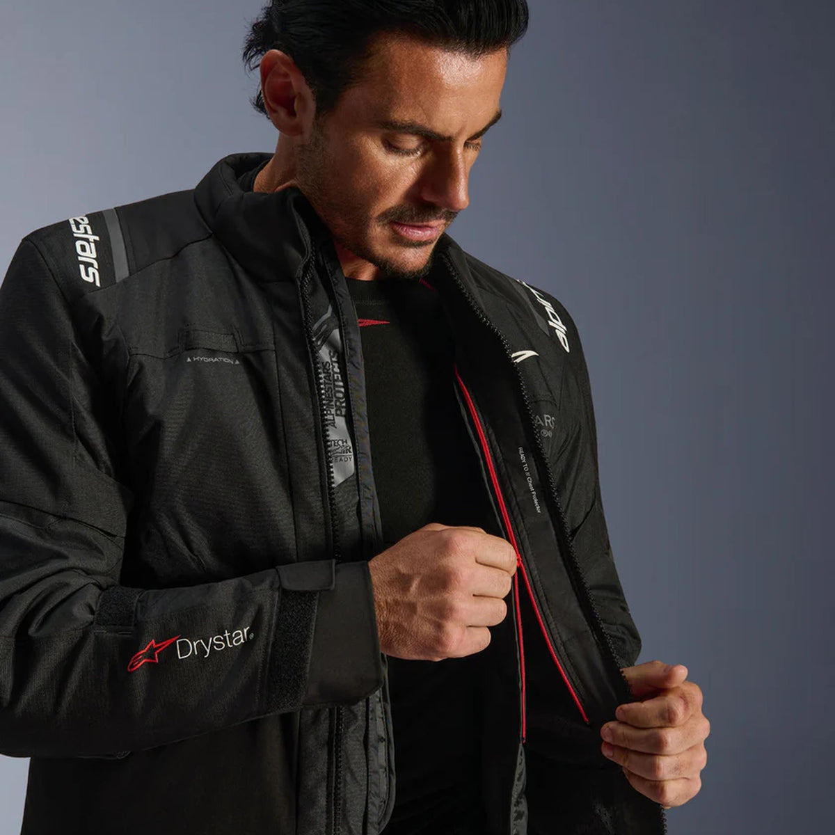 Alpinestars Andes v4 Drystar Black Motorcycle Jacket