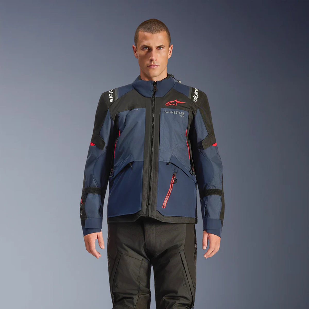 Alpinestars Andes v4 Drystar Blue Motorcycle Jacket