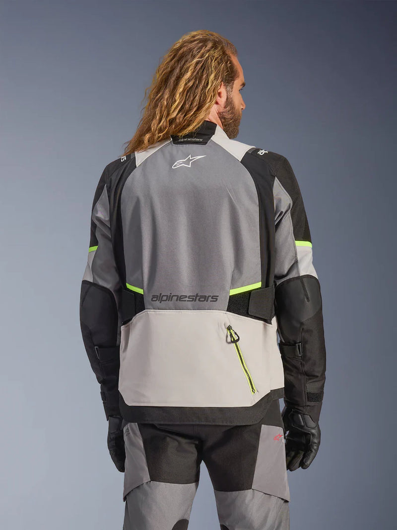 Alpinestars Andes v4 Drystar Ice Grey/Fluo Yellow Motorcycle Jacket
