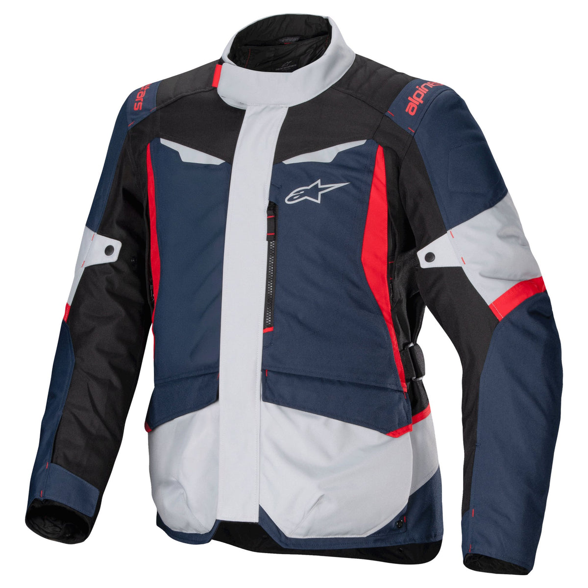 Alpinestars ST-1 Waterproof Dunkelblau/Schwarz/Rot Motorradjacke