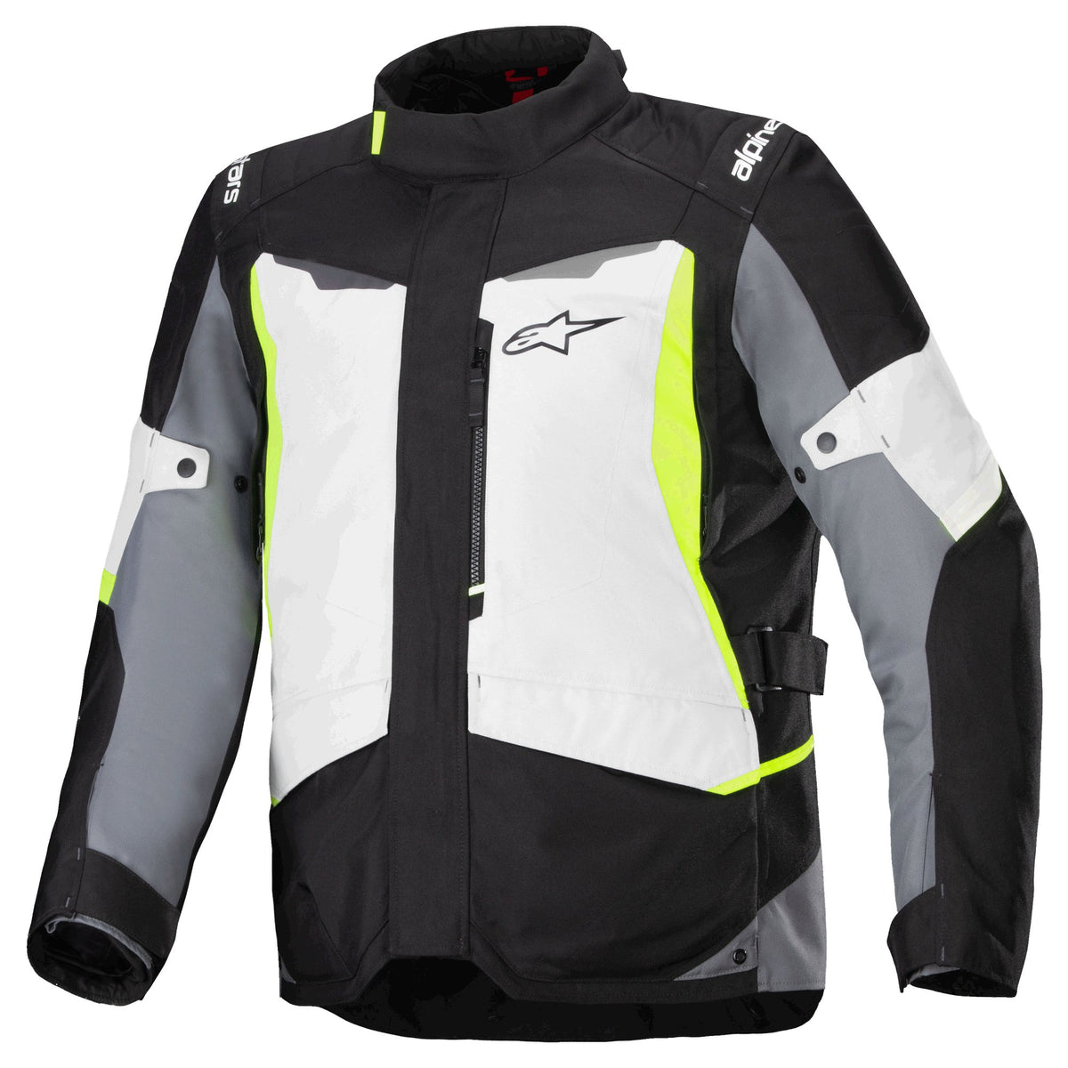 Alpinestars ST-1 Waterproof Ice Grau/Schwarz/Fluogelb Motorradjacke