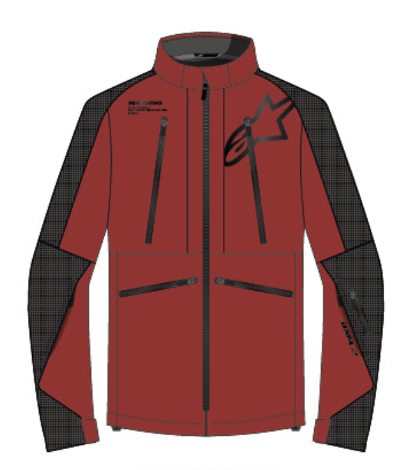 Alpinestars Hyde XT DS XF Black/Red Motorcycle Jacket