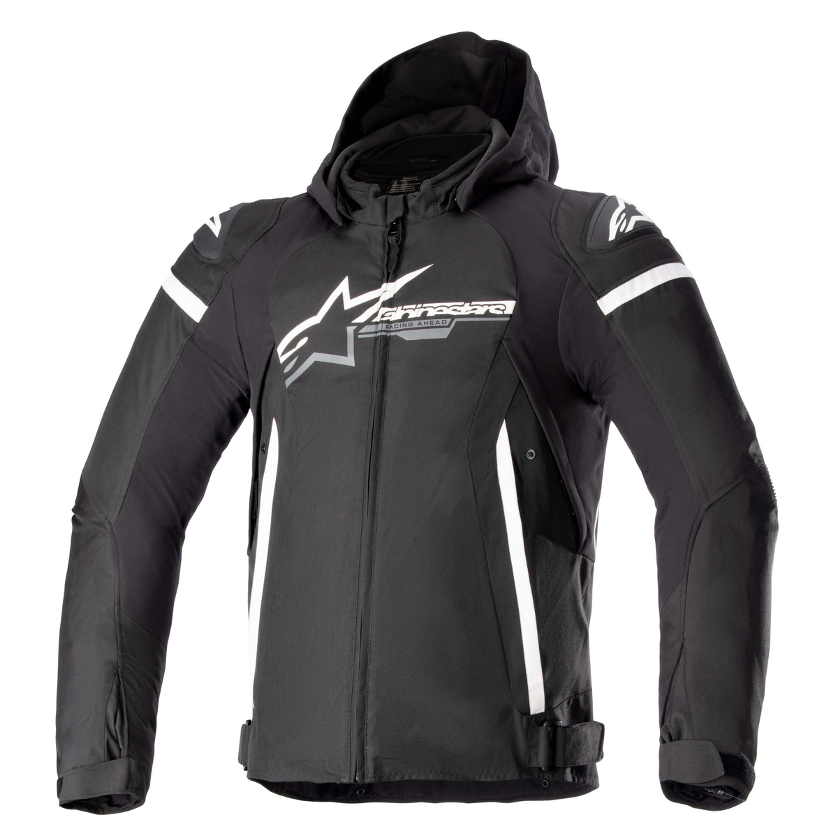 Alpinestars Zaca Waterproof Schwarz/Weiß Motorradjacke