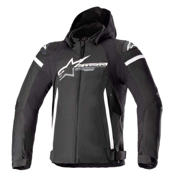Alpinestars Zaca Waterproof Black/White Motorcycle Jacket