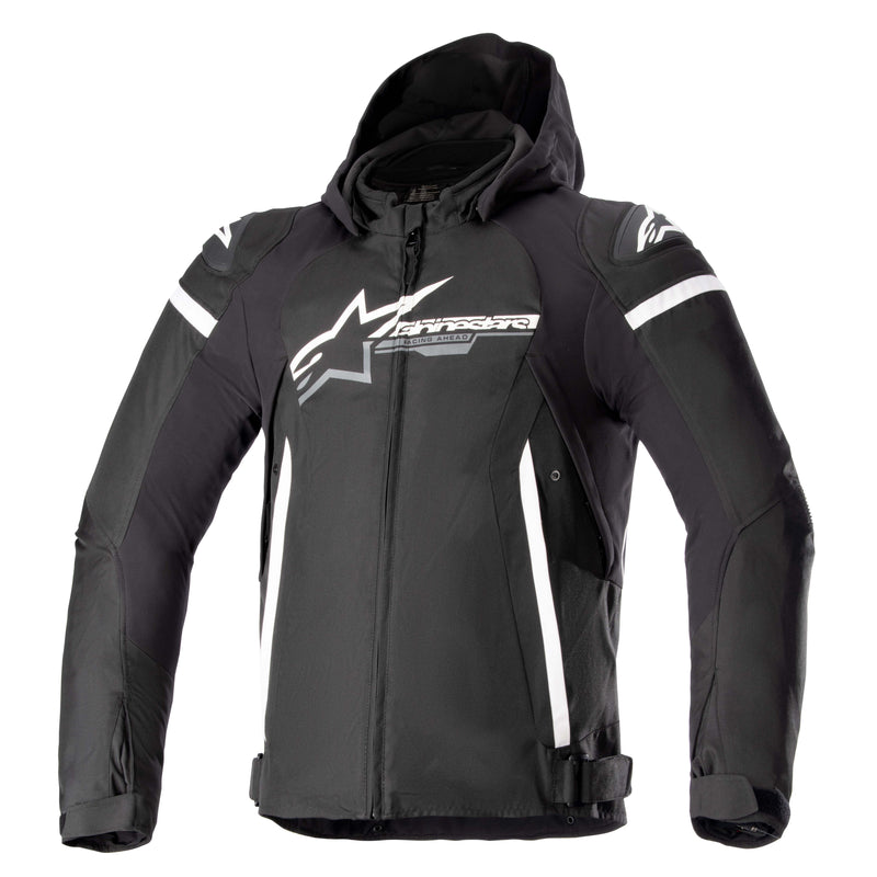 Alpinestars Zaca Waterproof Schwarz/Weiß Motorradjacke