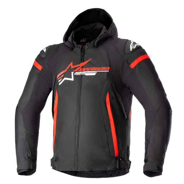 Alpinestars Zaca Waterproof Black/Red/White Motorcycle Jacket