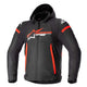 Alpinestars Zaca Waterproof Zwart/Rood/Wit Motorjas