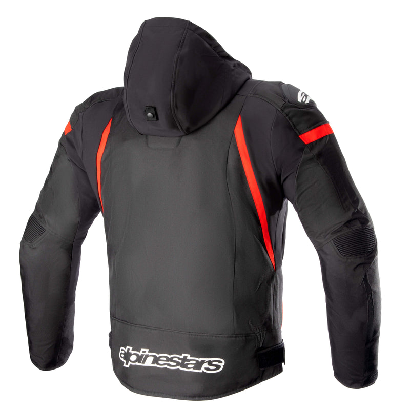 Alpinestars Zaca Waterproof Zwart/Rood/Wit Motorjas
