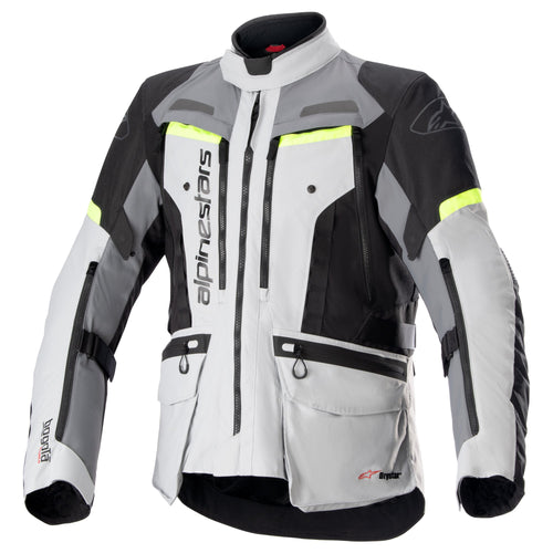 Alpinestars Bogota Pro Drystar Grey/Fluo Yellow Motorcycle Jacket
