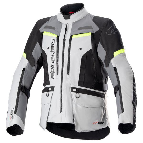 Alpinestars Bogota Pro Drystar Grey/Fluo Yellow Motorcycle Jacket