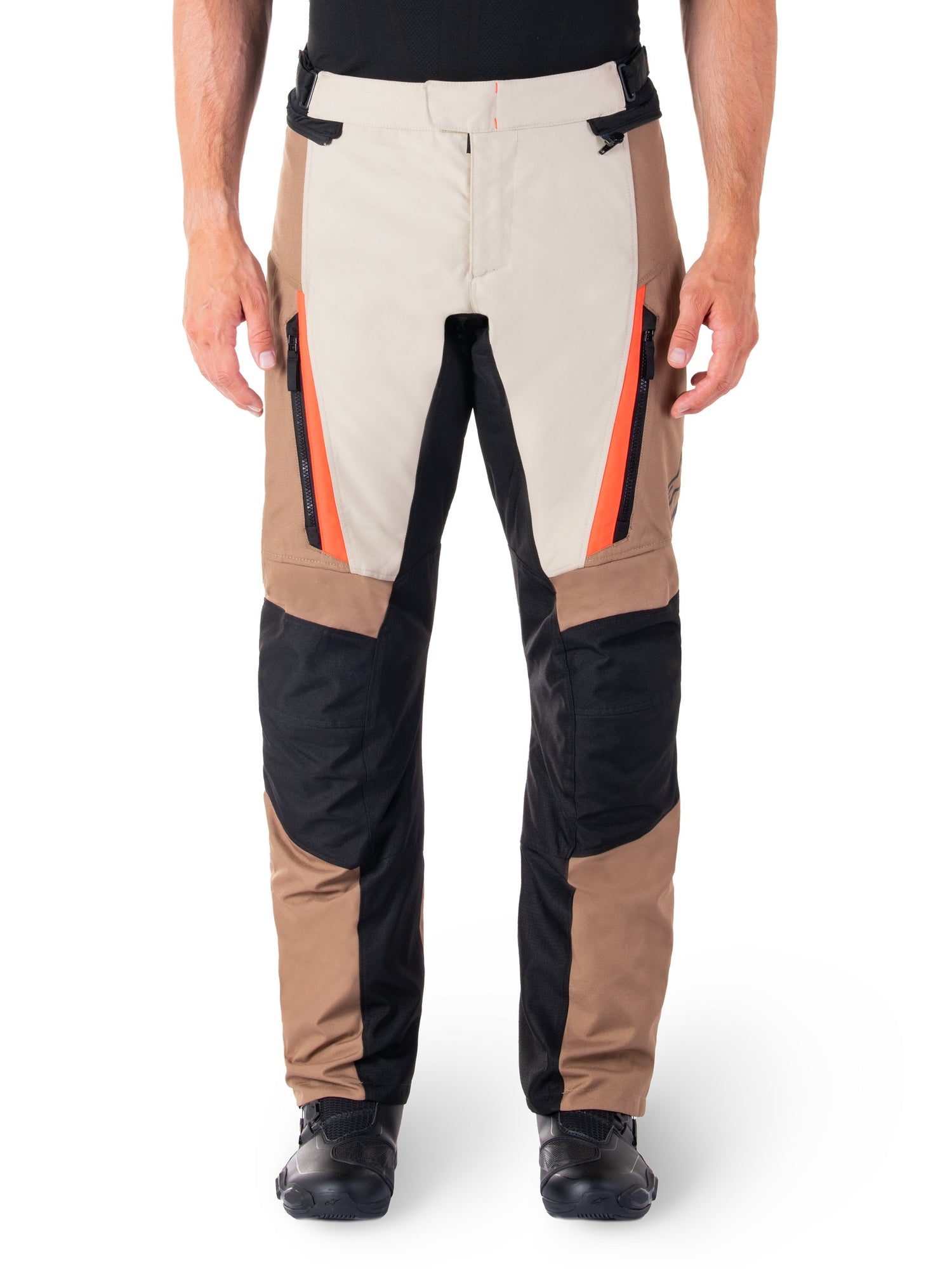 Alpinestars ST-1 Waterproof Khaki/Zand/Rood Motorbroek