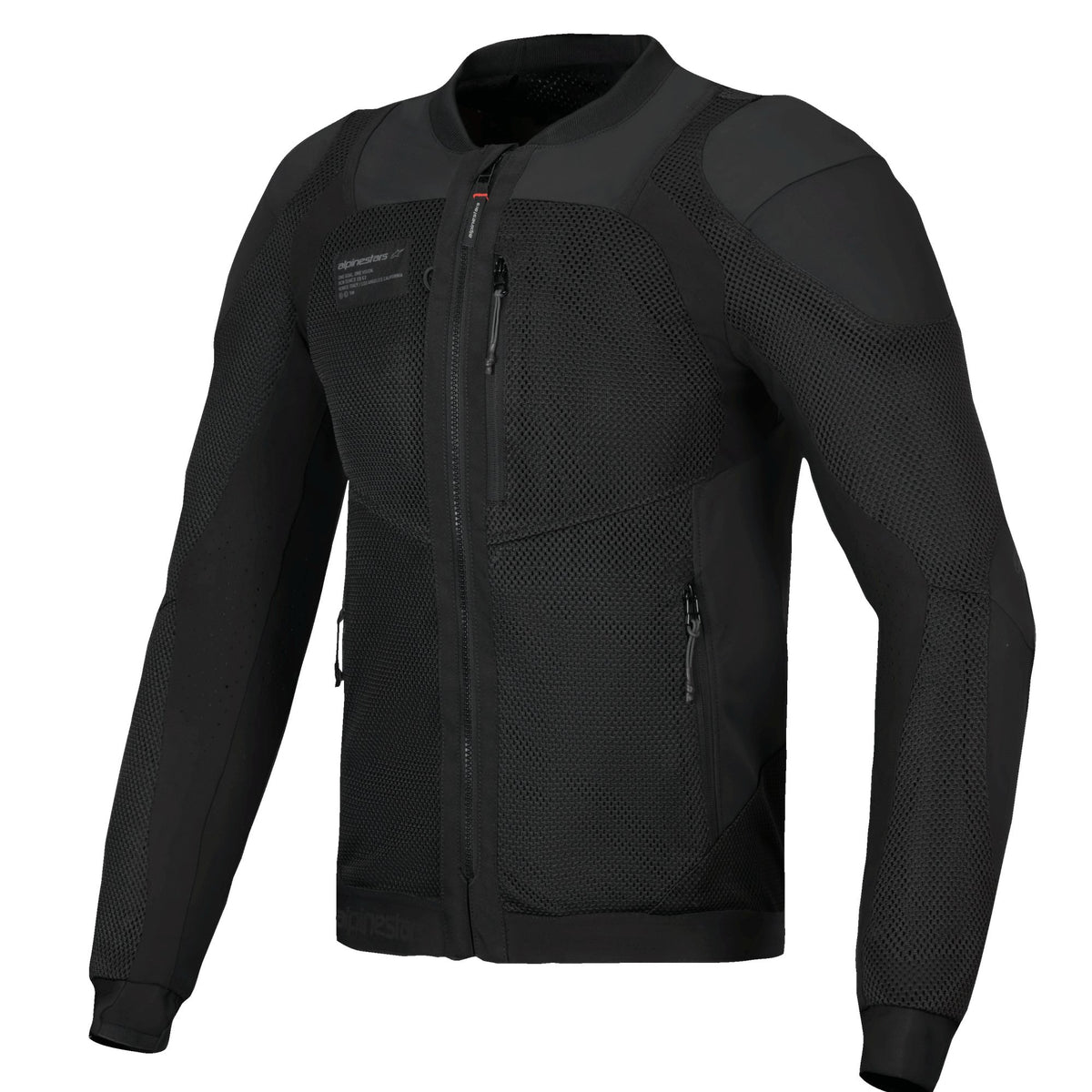 Alpinestars Troop-Air Pro Schwarz/Schwarz Motorradjacke