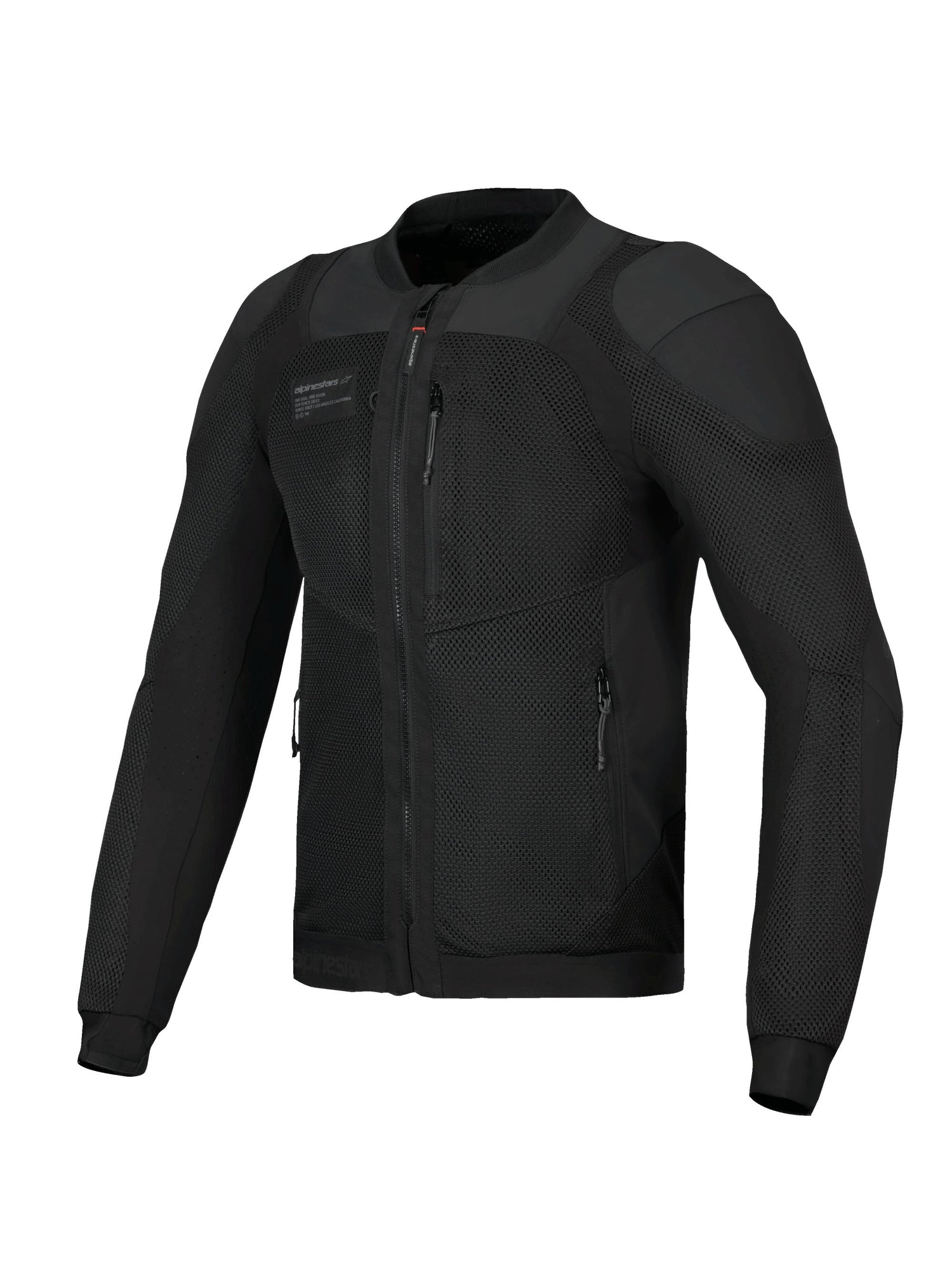 Alpinestars Troop-Air Pro Schwarz/Schwarz Motorradjacke