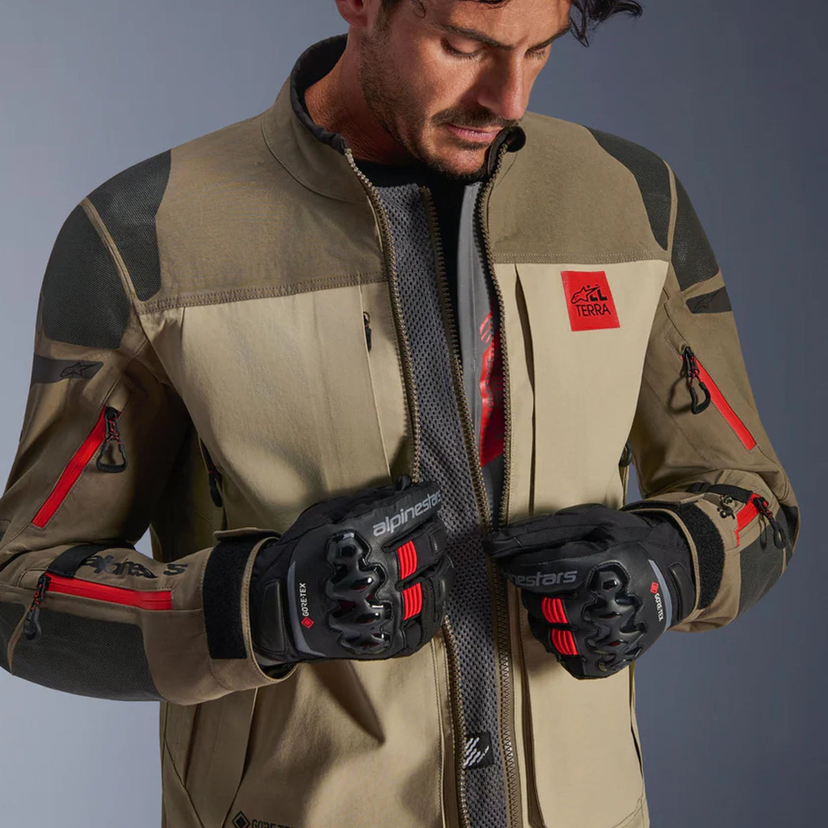 Alpinestars Nazca 3L GTX Brown Motorcycle Jacket