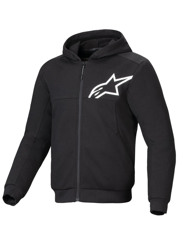 Alpinestars Hoodie Chrome v2 Zwart/Wit Motorjas