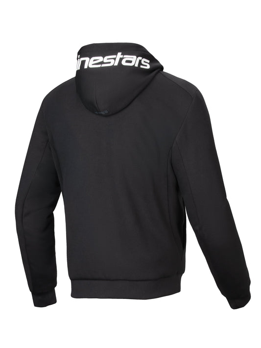 Alpinestars Hoodie Chrome v2 Black/White Motorcycle Jacket