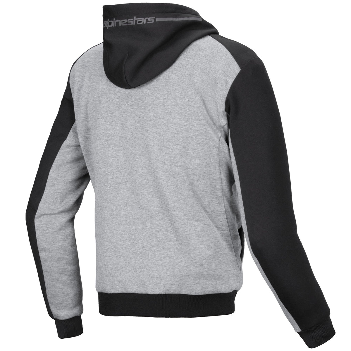 Alpinestars Hoodie Chrome v2 Grau/Schwarz/Rot Motorradjacke