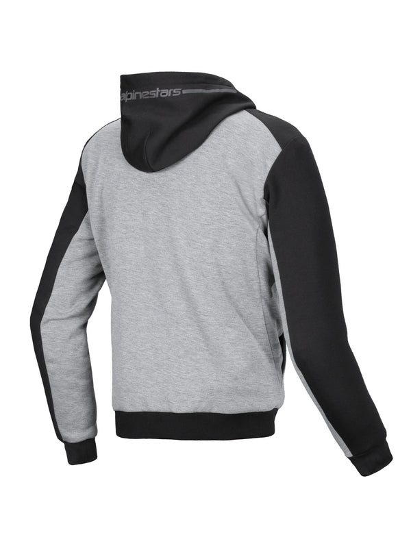 Alpinestars Hoodie Chrome v2 Grau/Schwarz/Rot Motorradjacke