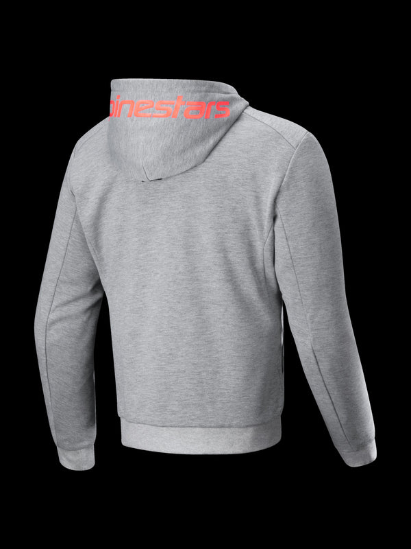 Alpinestars Hoodie Chrome v2 Grau/Blau Motorradjacke