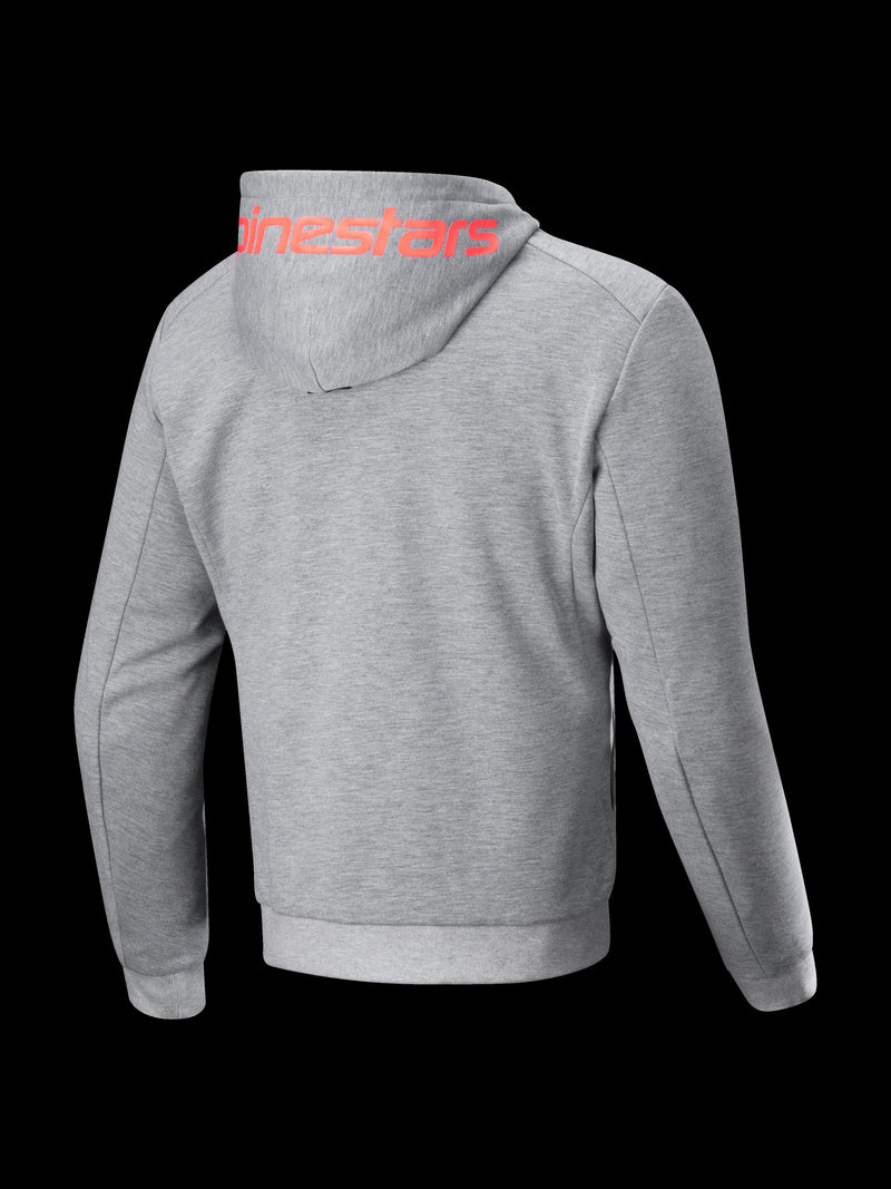 Alpinestars Hoodie Chrome v2 Grau/Blau Motorradjacke