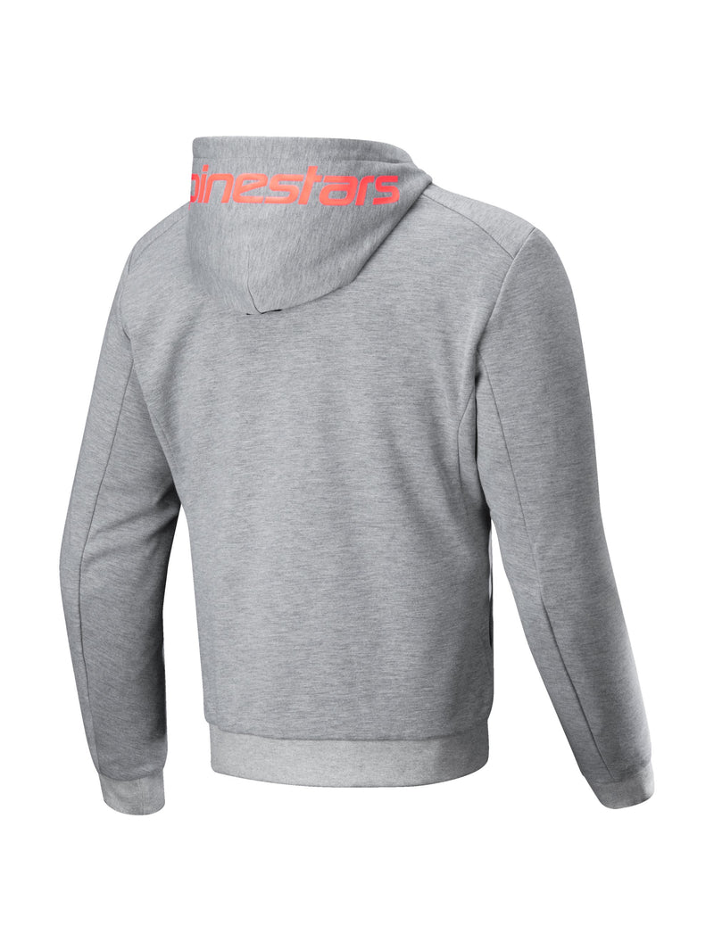 Alpinestars Hoodie Chrome v2 Grau/Blau Motorradjacke