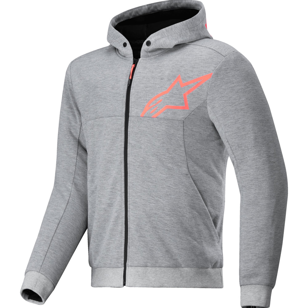 Alpinestars Hoodie Chrome v2 Grau/Blau Motorradjacke