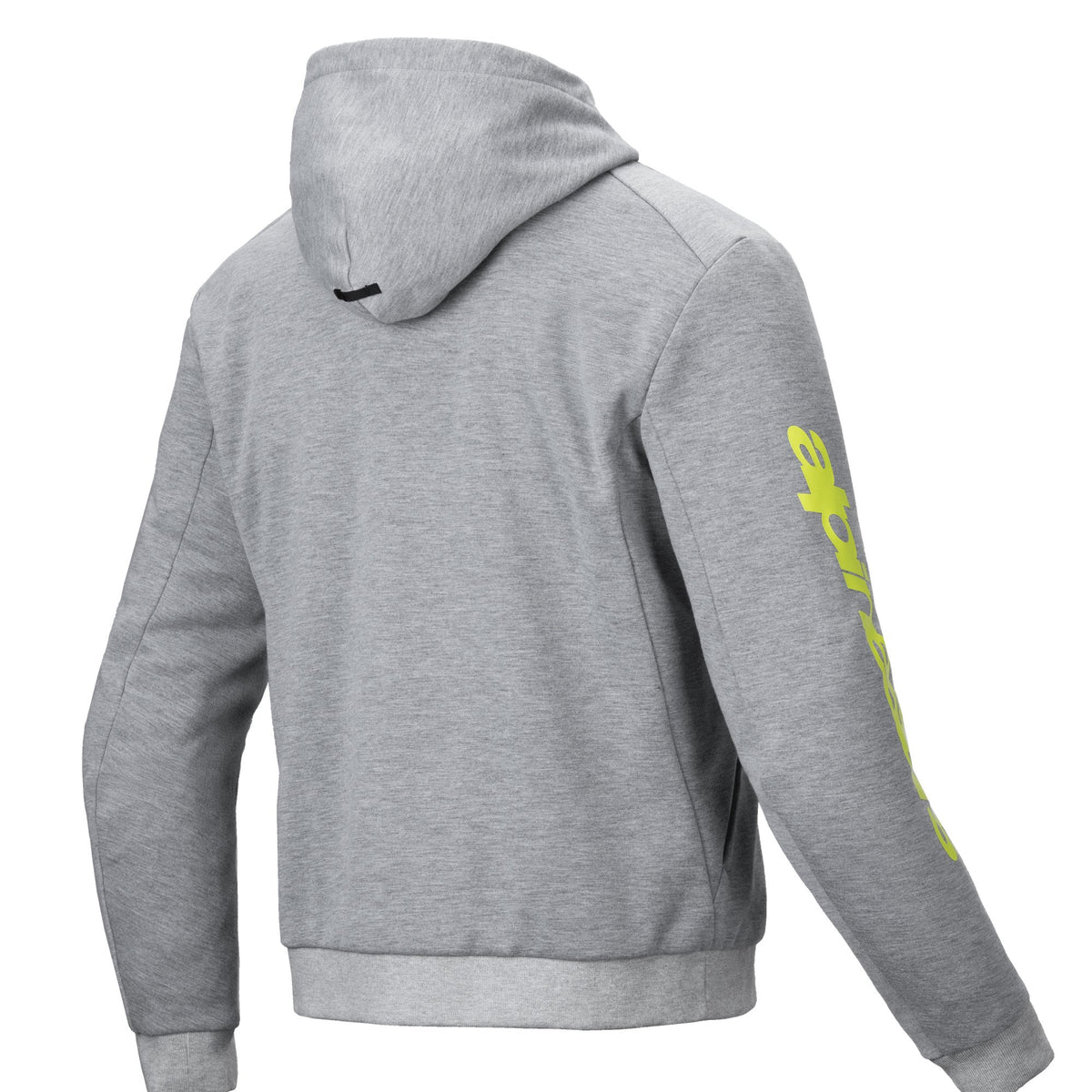 Alpinestars Hoodie Chrome v2 Grau/Fluogelb Motorradjacke