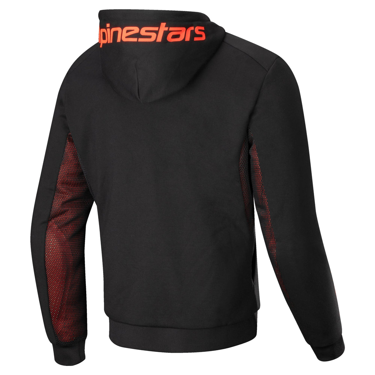 Alpinestars Hoodie Chrome Air Schwarz/Fluorot Motorradjacke