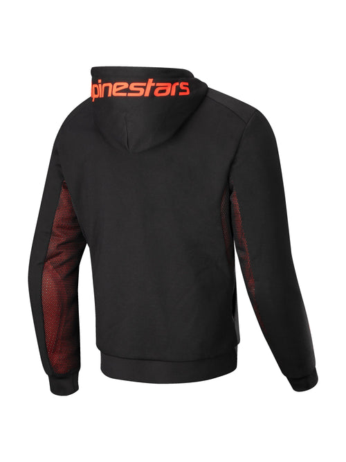 Alpinestars Hoodie Chrome Air Zwart/Fluorood Motorjas
