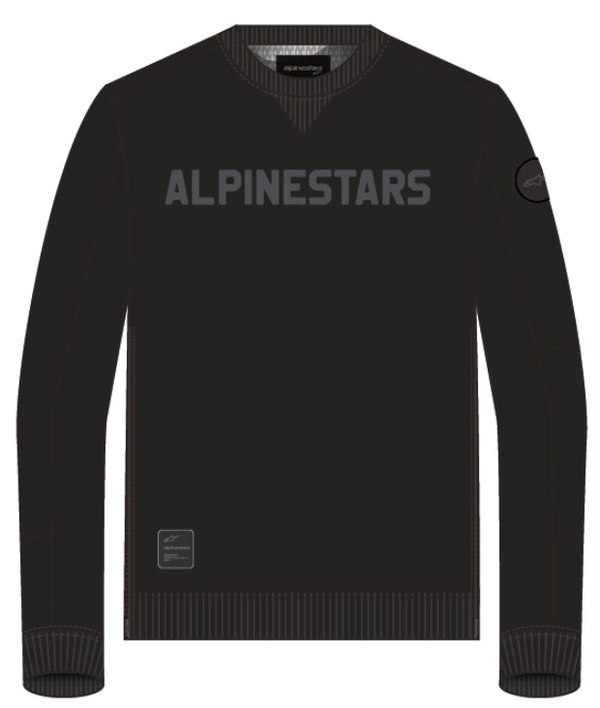 Alpinestars Fleece Legit Schwarz/Grau Schwarze Motorradjacke
