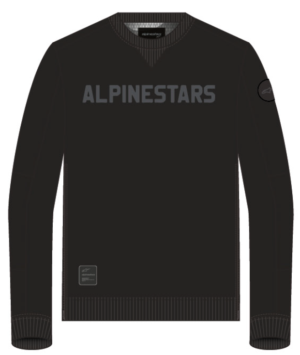 Alpinestars Fleece Legit Zwart/Grijs Zwart Motorjas