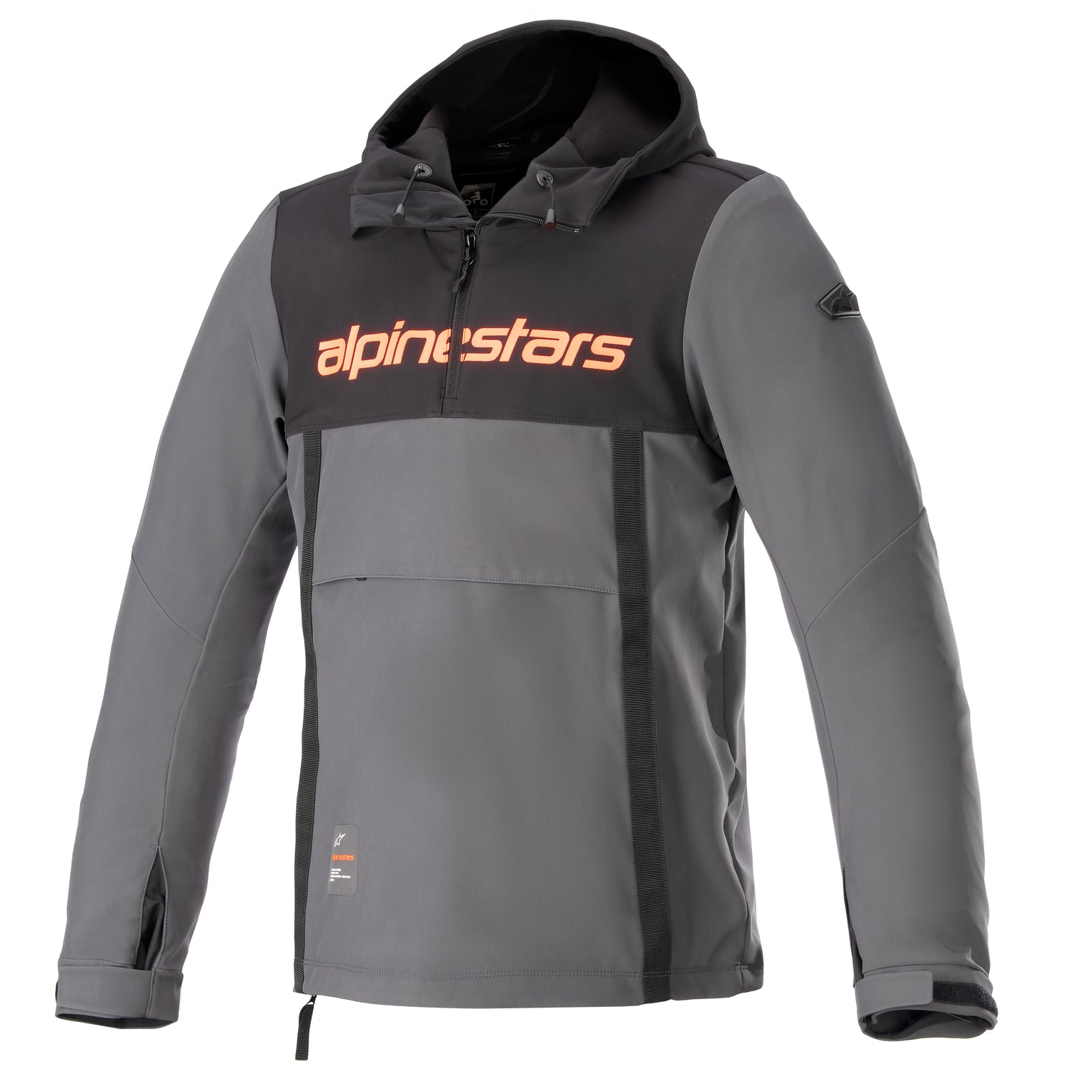 Alpinestars Sherpa Hoodie Black/Grey/Red Motorcycle Jacket