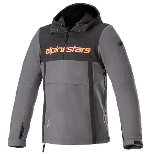 Alpinestars Hoodie Sherpa Zwart/Grijs/Rood Motorjas