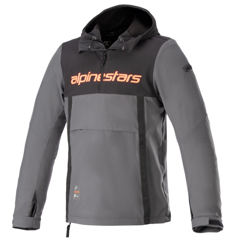 Alpinestars Hoodie Sherpa Schwarz/Grau/Rot Motorradjacke