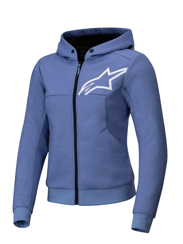 Alpinestars Hoodie Chrome v2 Blau/Violet Motorradjacke
