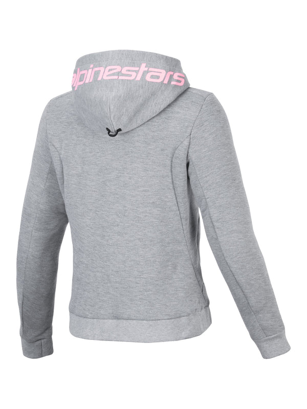 Alpinestars Hoodie Chrome v2 Grijs/Roze Motorjas